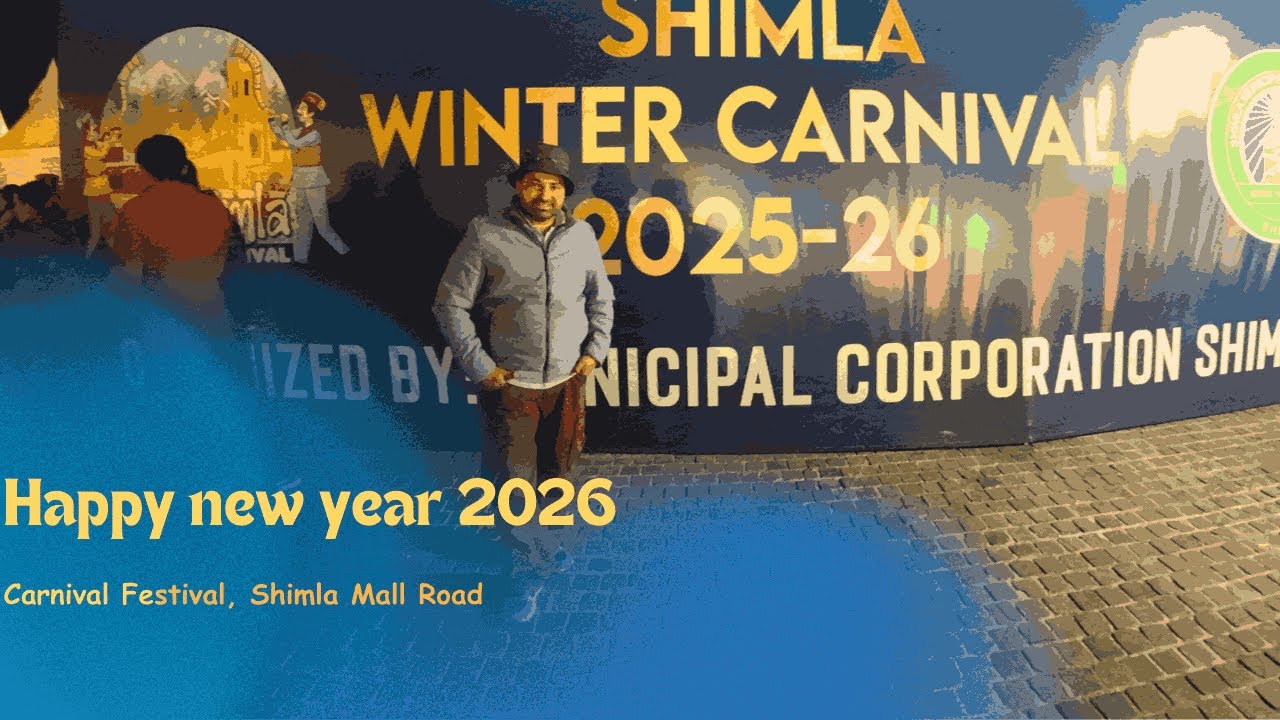 Shimla New Year Carnival at Mall Road 🥳 | Music, Lights & Crazy Crowd Happy New Year 2026