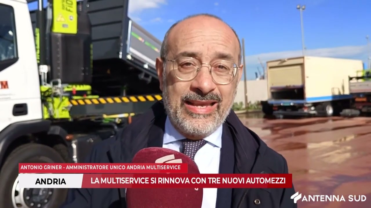 6 FEBBRAIO 2206 - ANDRIA, LA MULTISERVICE SI RINNOVA CON TRE NUOVI AUTOMEZZI