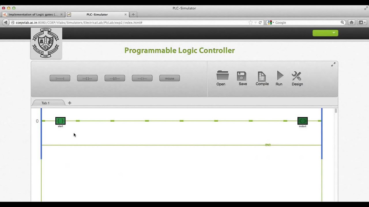 Implementation of Logic Gates-COEP VLABS