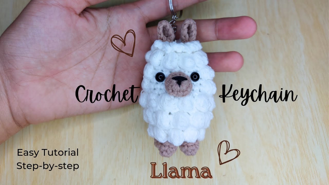 How to Crochet Llama Keychain | Crochet Alpaca | Crochet Sheep Amigurumi Easy Tutorial for Beginners