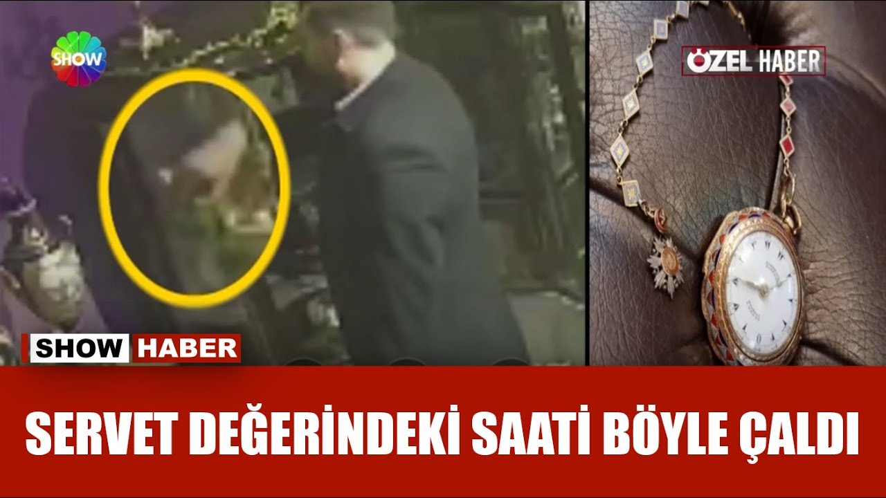 Antikacıdan saat çalındı