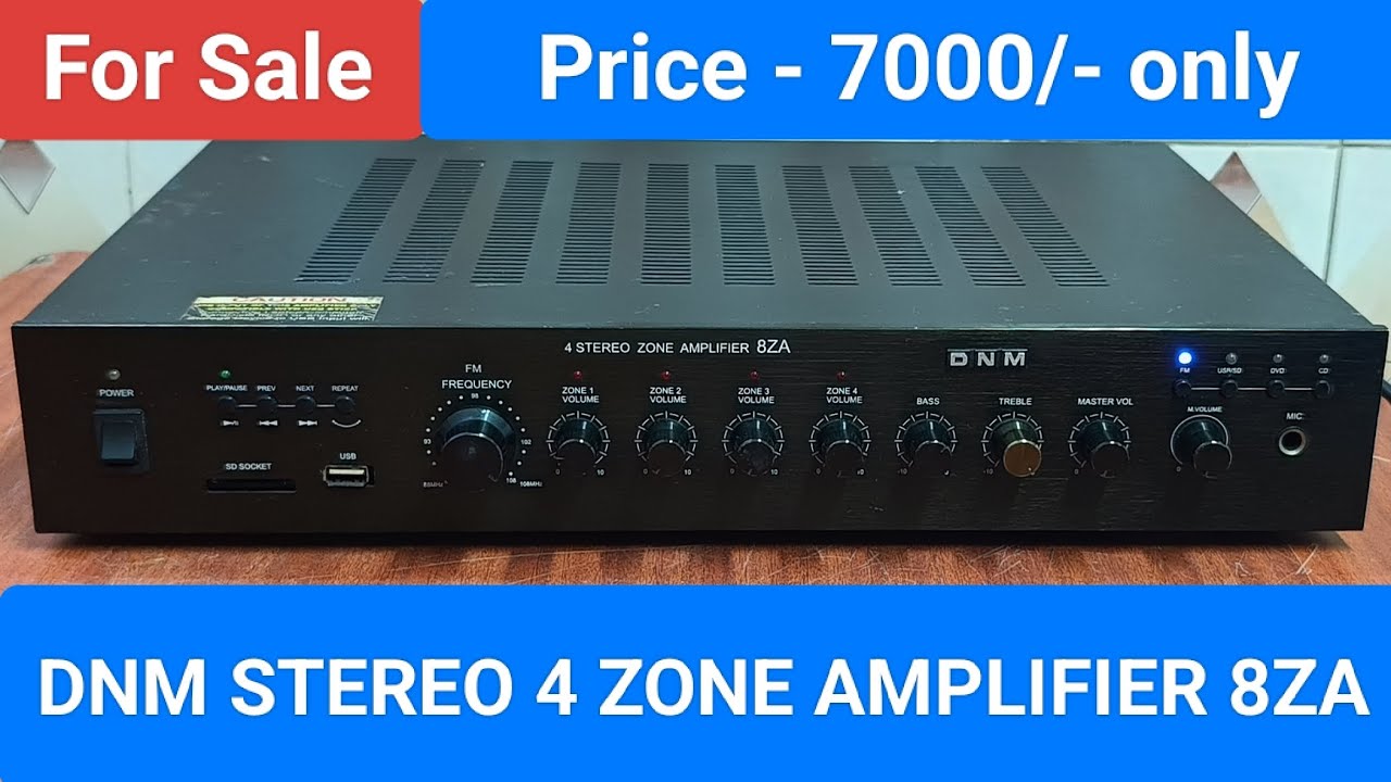 DNM STEREO 4 ZONE AMPLIFIER 8ZA Nice Sound Quality and Performance Contact number - 8750424840