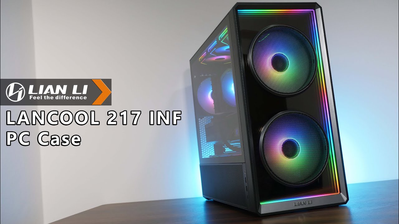This high airflow PC case has an infinity mirror front panel! Lian Li LANCOOL 217 INF Review