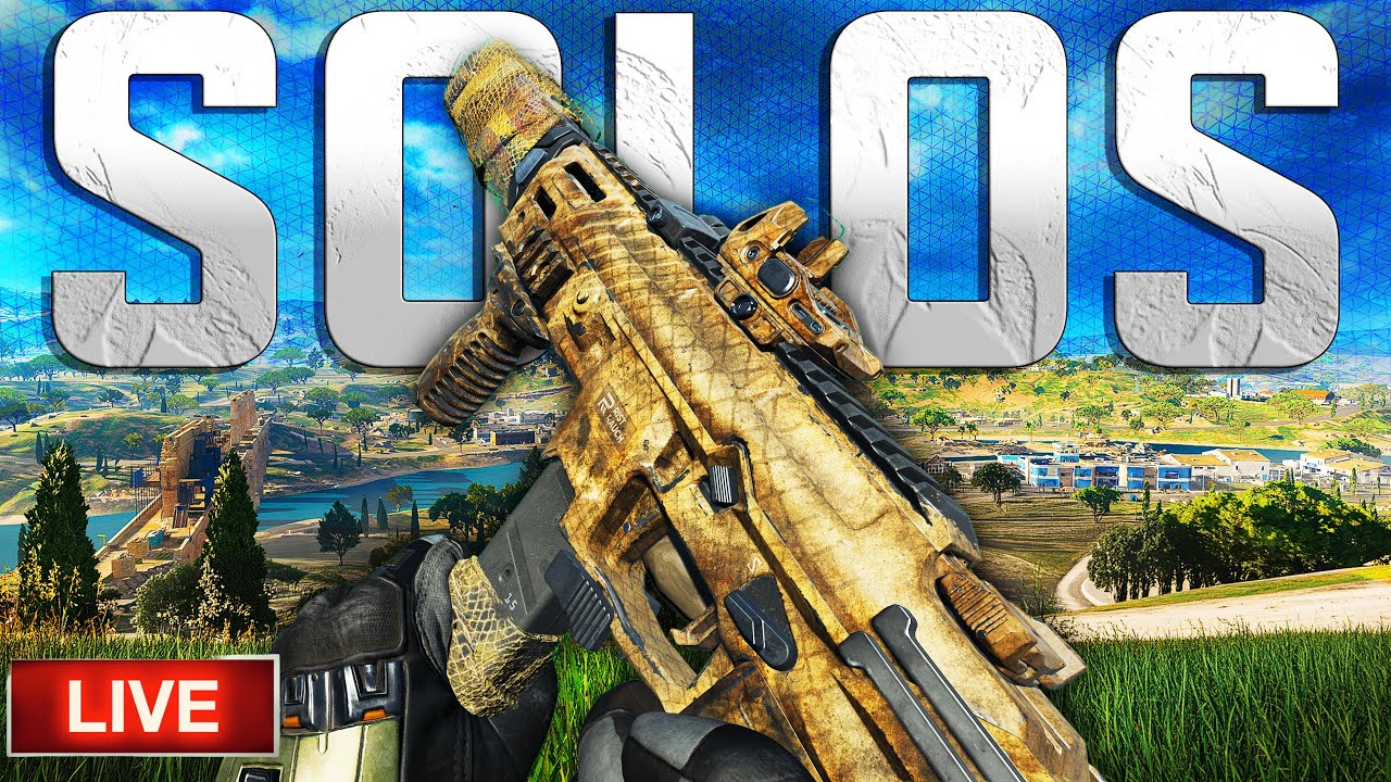 LIVE Solo Ghillie Sniping in Warzone's BLACK OPS ROYALE!