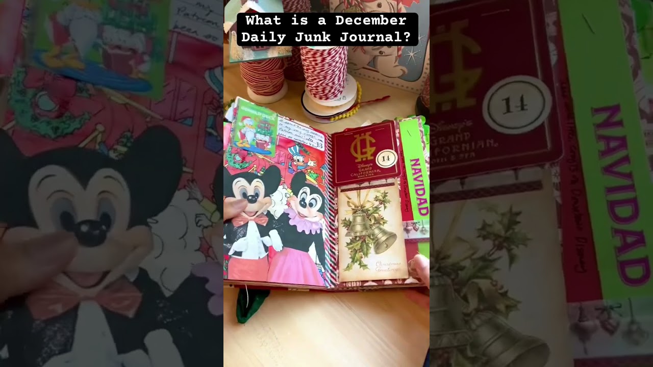 Complete journal flip through here on YouTube 🎅🏼 #handmadejournal #scrapbooking #howtojournal