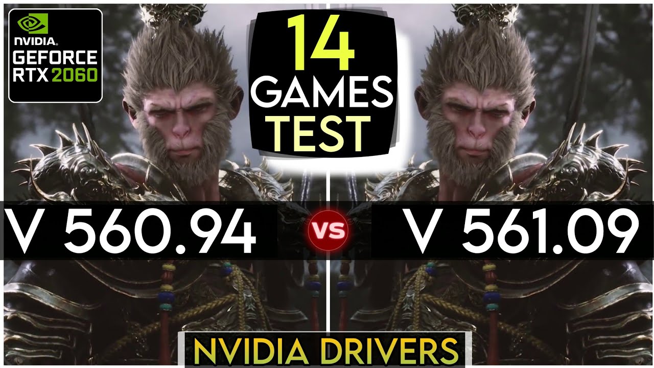 Nvidia Drivers (V 560.94 vs V 561.09) - Test In 14 Games - RTX 2060 Super