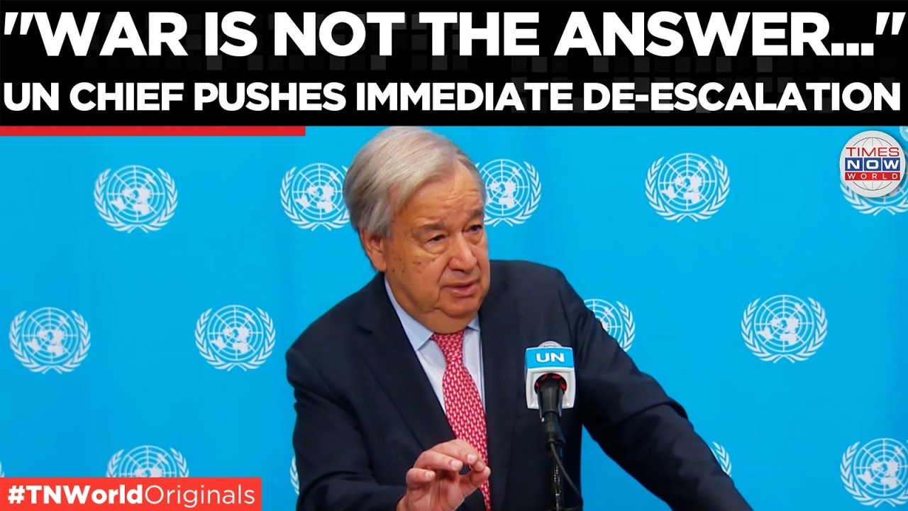 UN SOUNDS ALARM: &lsquo;War Not The Answer&rsquo; As Middle East Crisis Threatens World Stability | US-Iran War