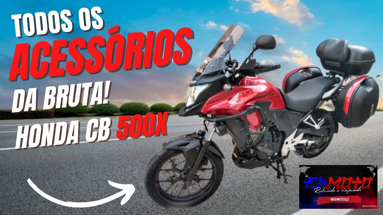 Todos os acessórios da CB 500x