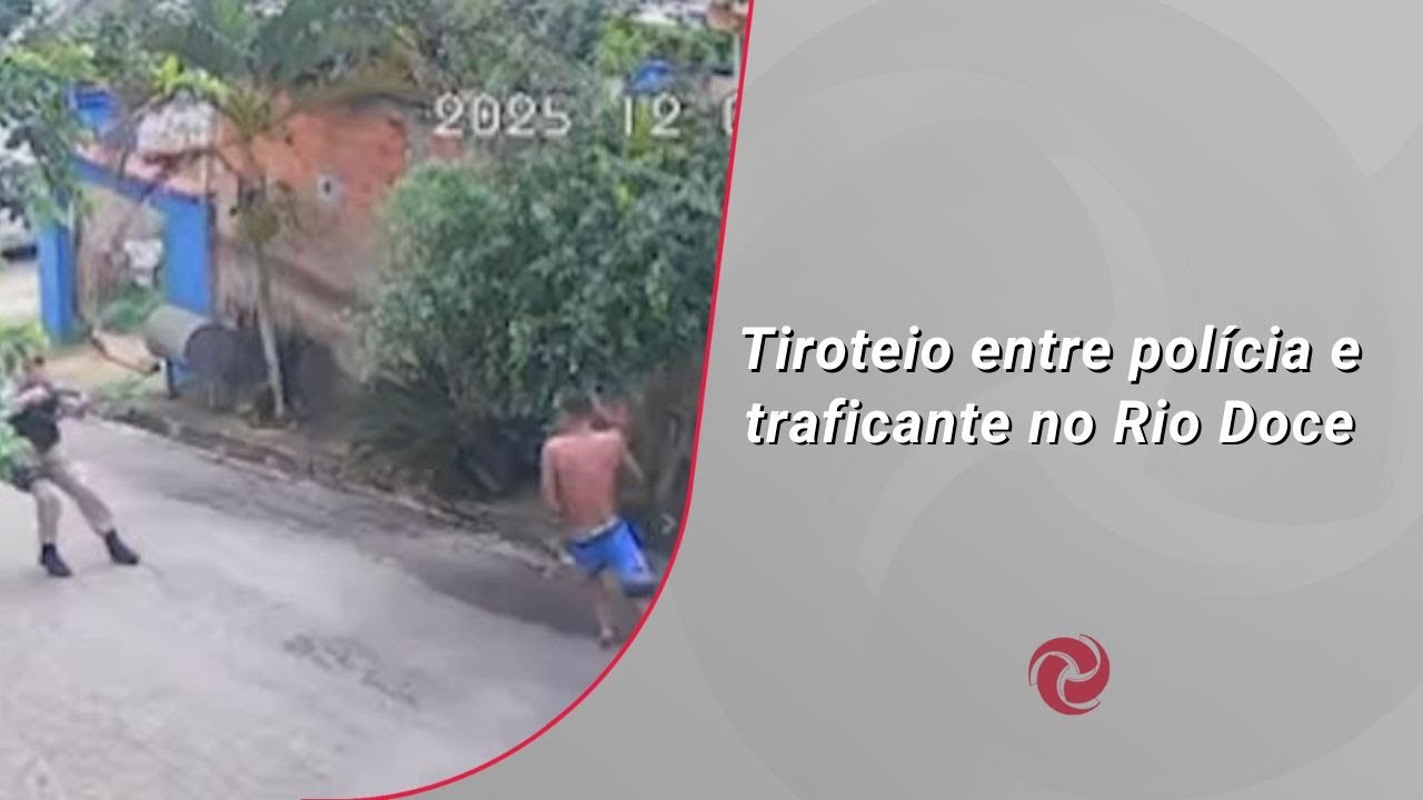Tiroteio entre polícia e traficante no Rio Doce