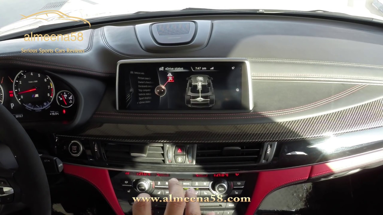 2016 BMW X6M Technology (iDrive, Driver Assist, LED, HUD...)تجربة تكنولوجيا