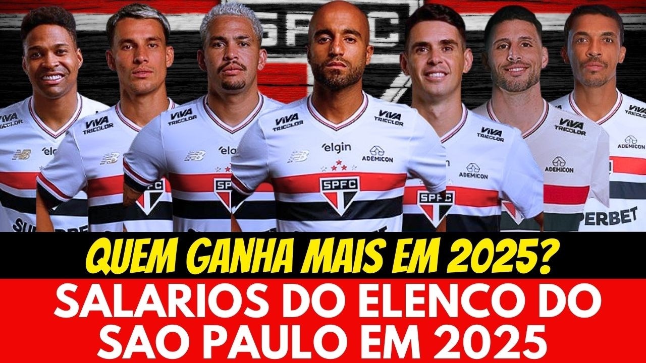 SALÁRIOS DOS JOGADORES DO SAO PAULO EM 2025 ATUALIZADOS! Oscar, Lucas Moura, Calleri, Wendell
