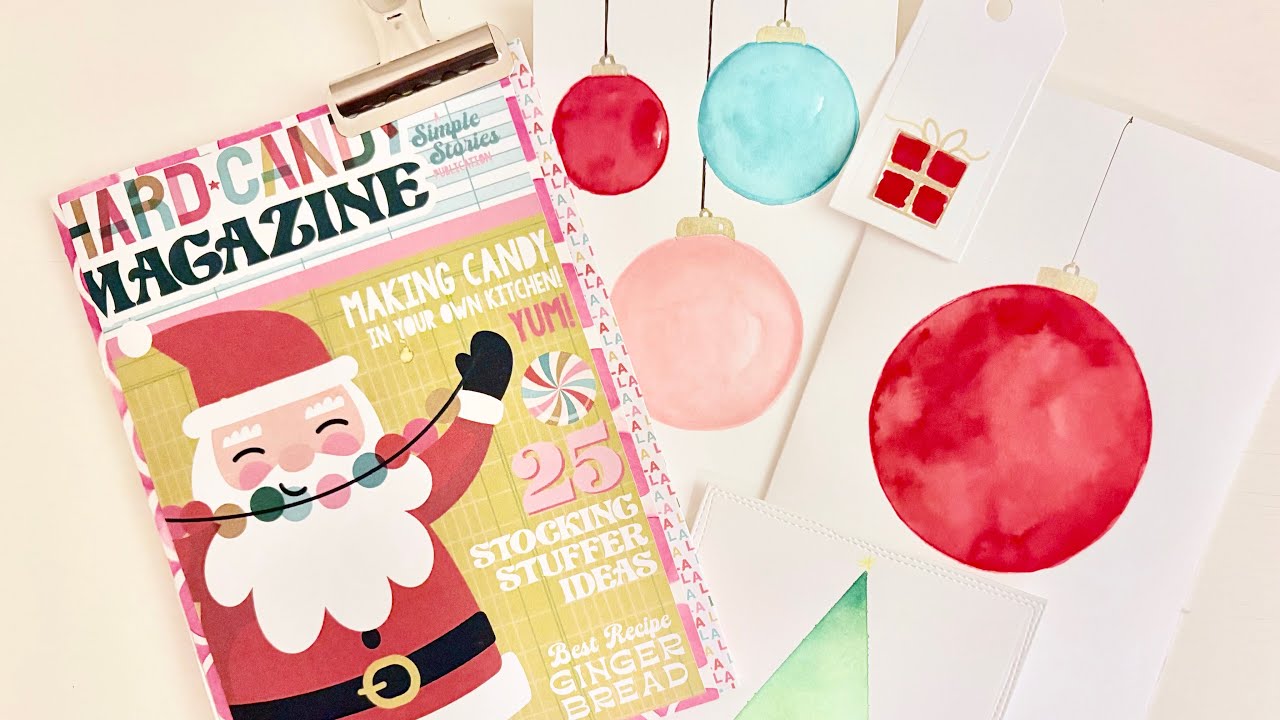 Вставьте страницы в рождественский🎄 художественный журнал, покажите несколько акварелей и ляпов 🤦...