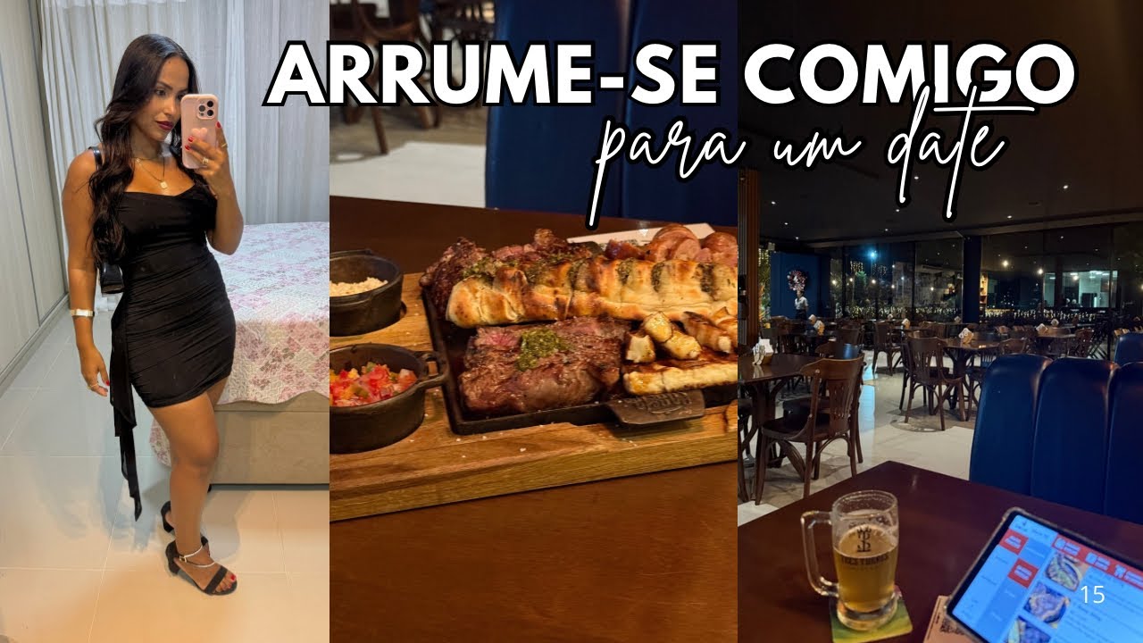 SAI PARA JANTAR FORA | MAKE, LOOK CABELO 🌃