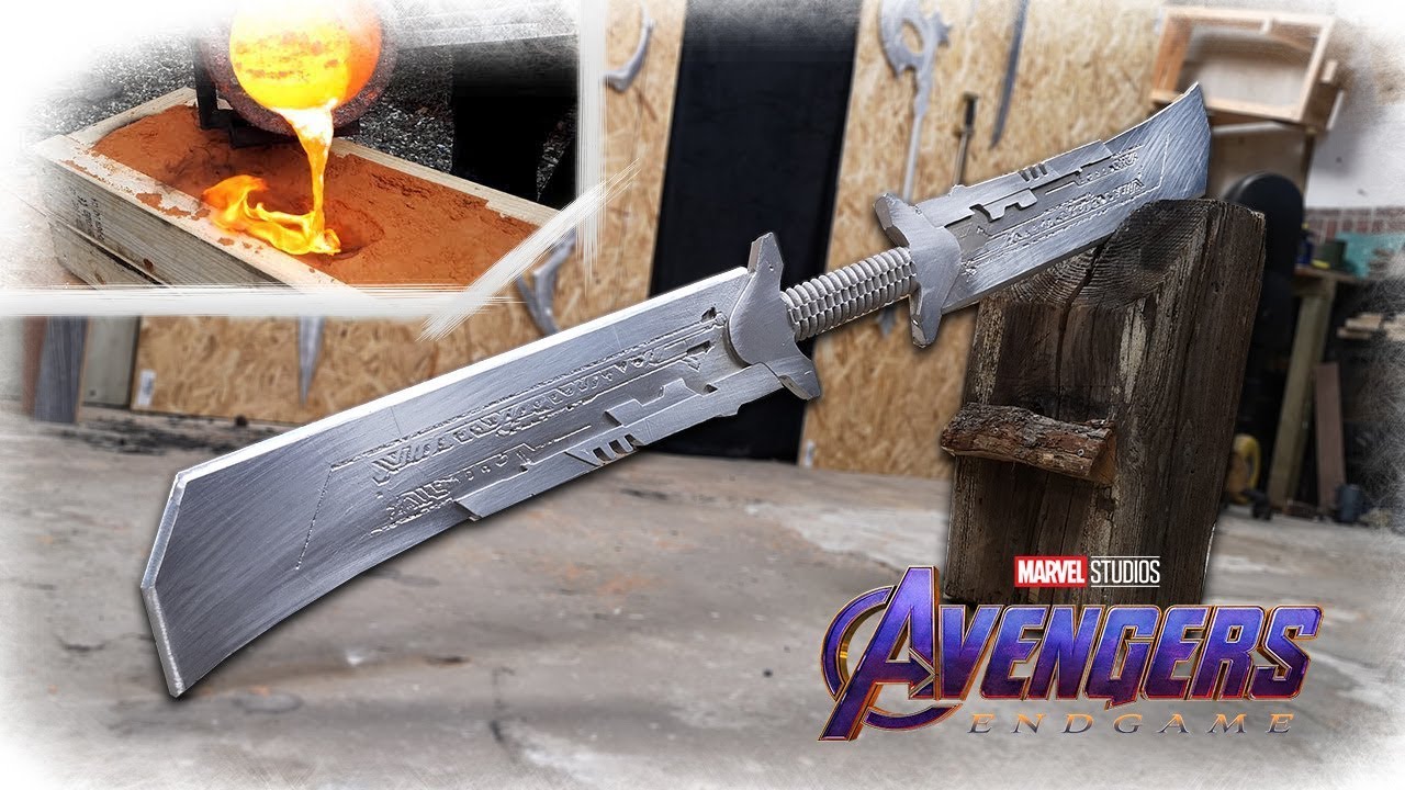 Making THANOS NEW Sword From Avengers: Endgame REVEALED? (Aluminum Casting)