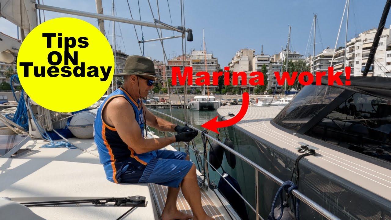 Tips on Tuesday - Somedays ya have a bunch of work.  Workin' in the marina.