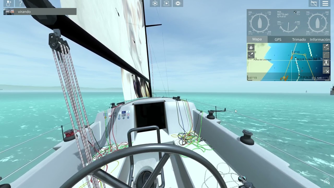 Sailaway - The Sailing Simulator Barcelona Palma de Mallorca parte 1