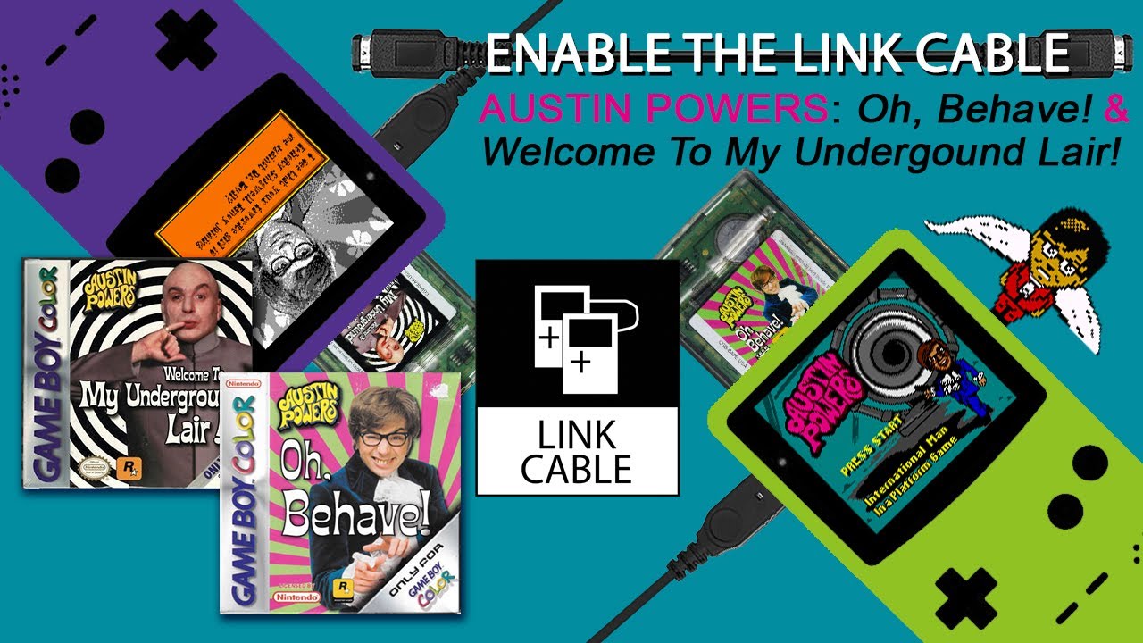 Austin Powers: Oh, Behave & Welcome to My Underground Lair! (GBC) - ENABLE THE LINK CABLE #LinkItUp