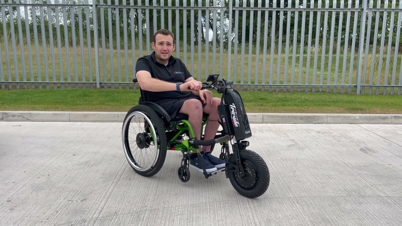 First test of the new TriRide Trekking Power Wheels - AWESOME!