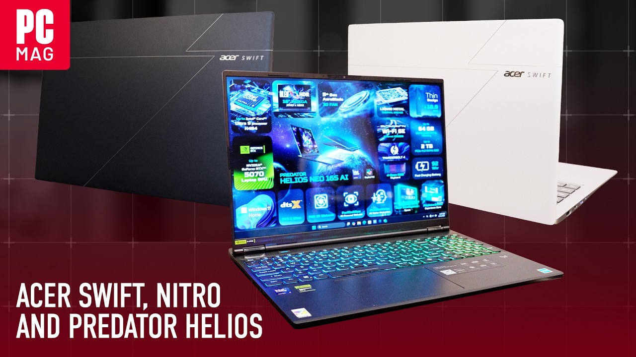 Acer Preps Advanced AI Ultraportables, Gaming Laptops With Refined Designs