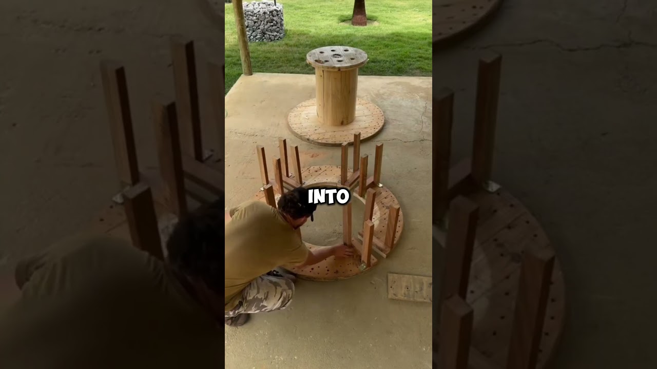 This man Converts Cable Drum Into Something Expensive