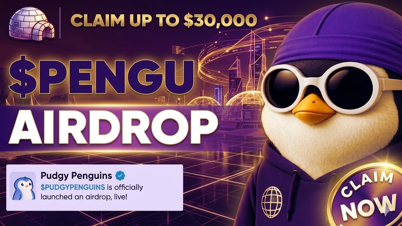 Pudgy Penguins Airdrop Second Season On Solana | SOLANA CRYPTO AIRDROPS CLAIM PENGU NOW