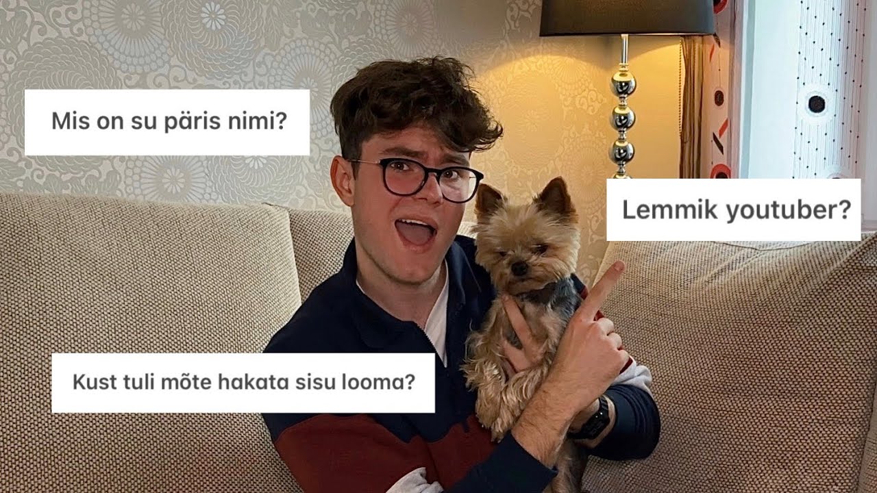 VASTAN TEIE KÜSIMUSTELE (olen siis ametlikult youtuber)