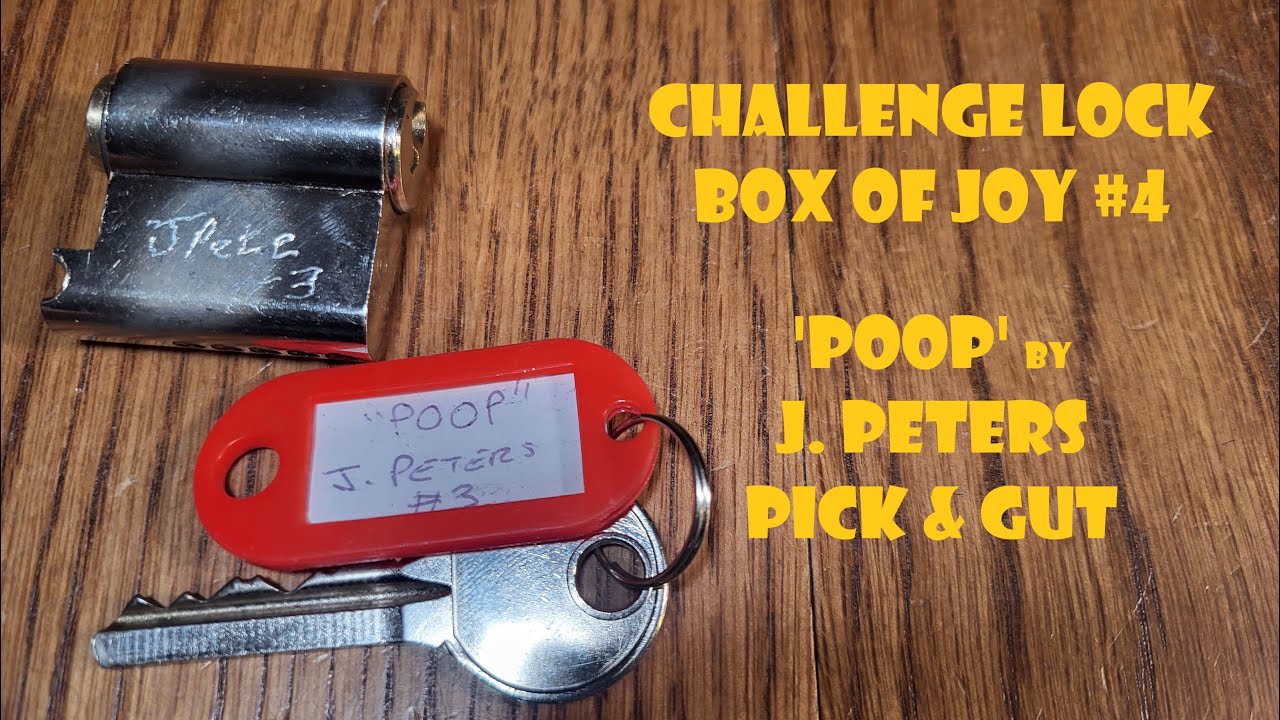 Коробка с замком-головоломкой Challenge Lock Joy №4 — «Какашка» от Дж. Питерса — Pick & Gut