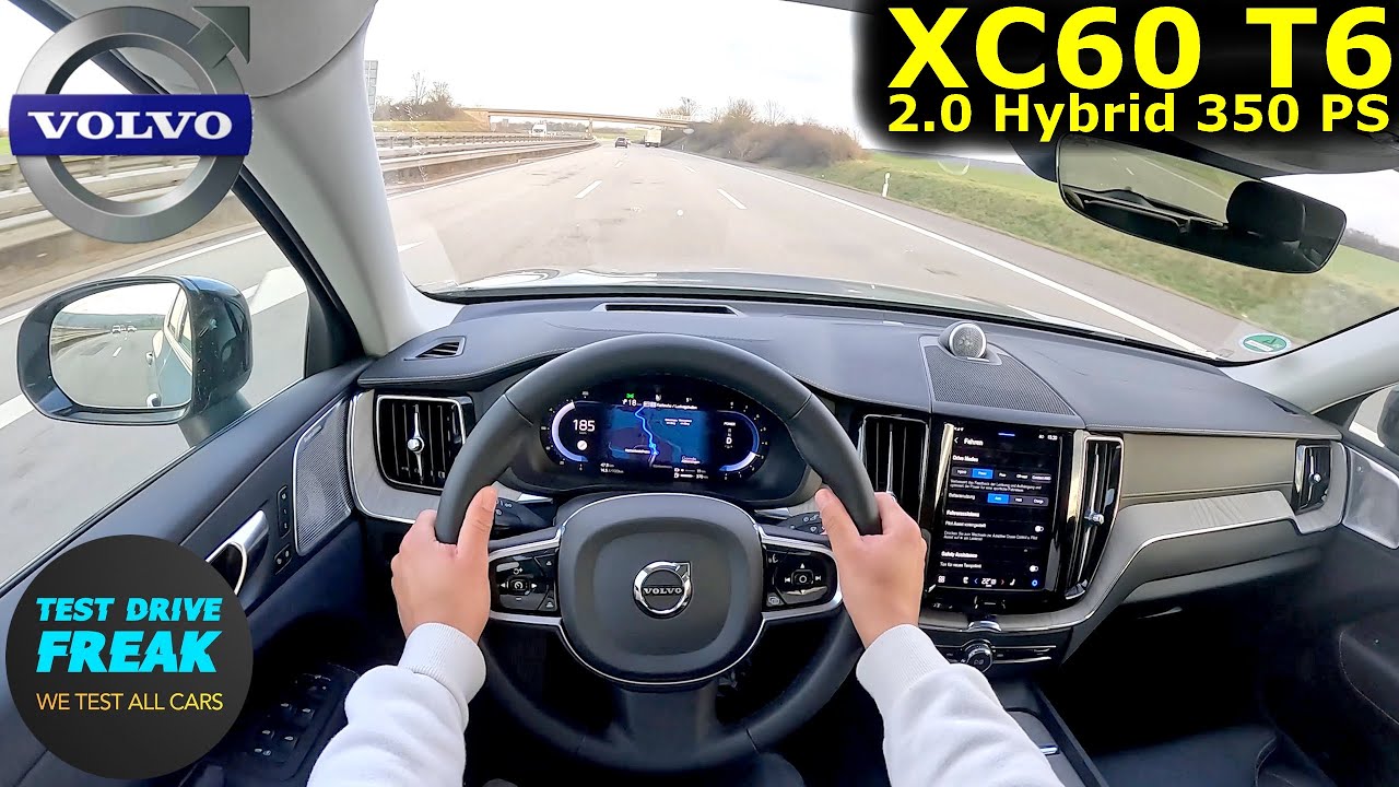 2024 Volvo XC60 T6 350 PS 🚀 TOP SPEED POV Drive on Autobahn | No Speed Limit