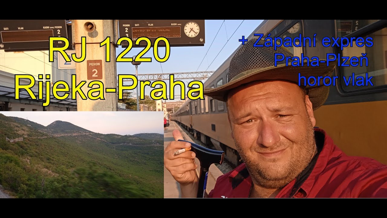 RJ 1220 Rijeka Praha Plzen a peklo v Západním expresu