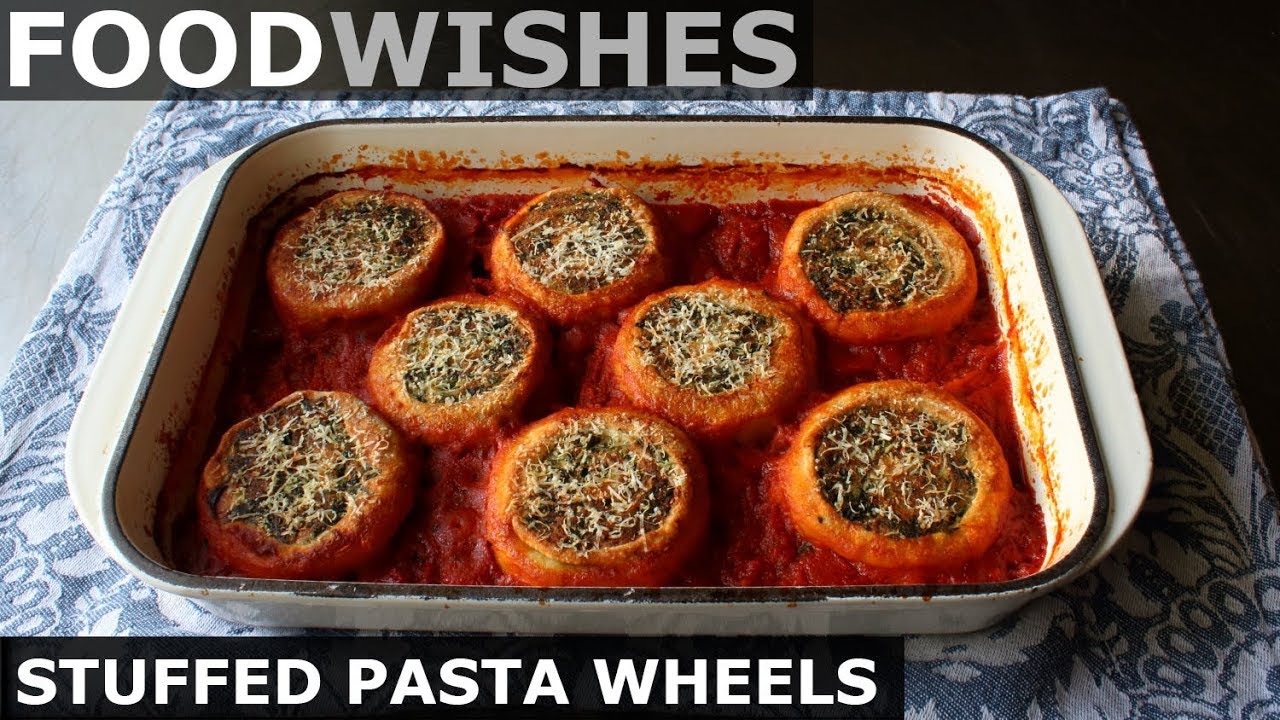 Stuffed Pasta Wheels - Food Wishes