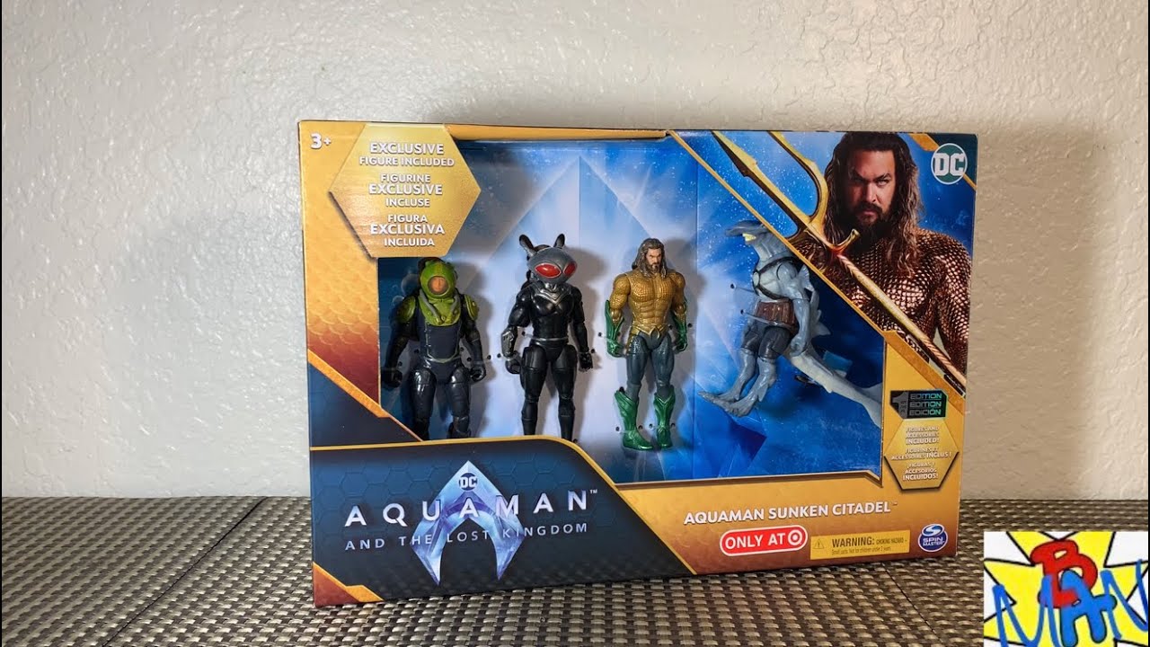 Набор из 4 фигурок Aquaman 2 - Aquaman and the Lost Kingdom Sunken Citadel Spin Master 4” Target ...