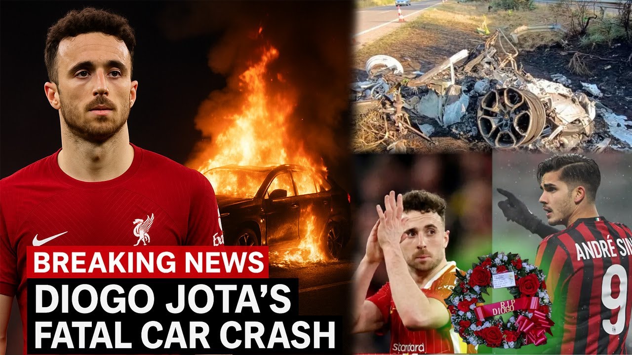 Liverpool Star Diogo Jota & Brother Die in Lamborghini Crash — Days After Wedding #liverpool #crash