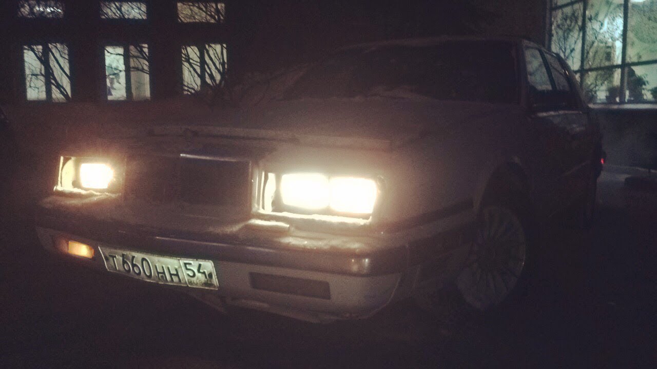 Chrysler New Yorker, 1990 год, простояла год, заводим впервые за год! Динозавр:3