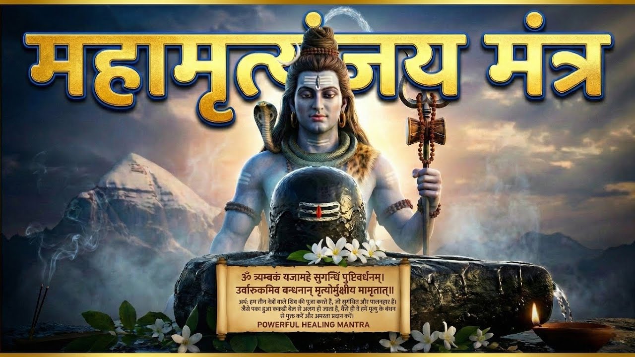 Sacred Om Tryambakam Chant | Maha Mrityunjaya Mantra for Inner Strength & Calm