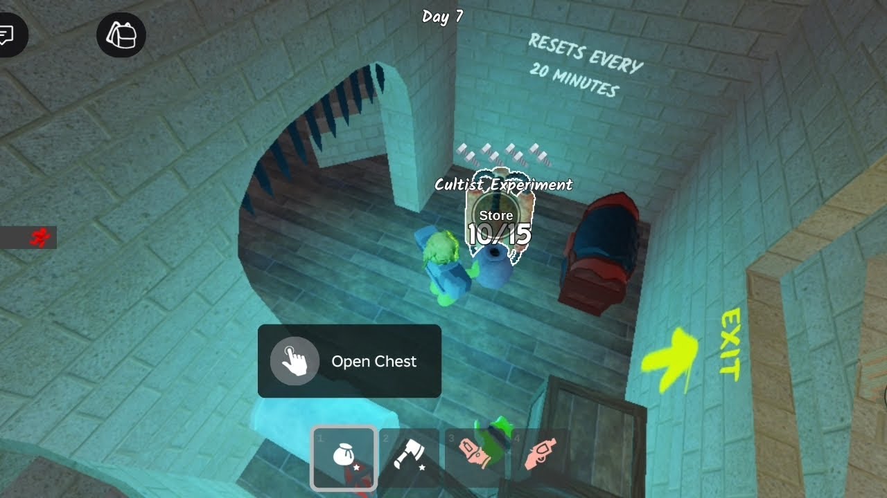 Cultist Stronghold Solo Fight Laser Canon - 99 Night In The Forest #99nightintheforest #roblox  