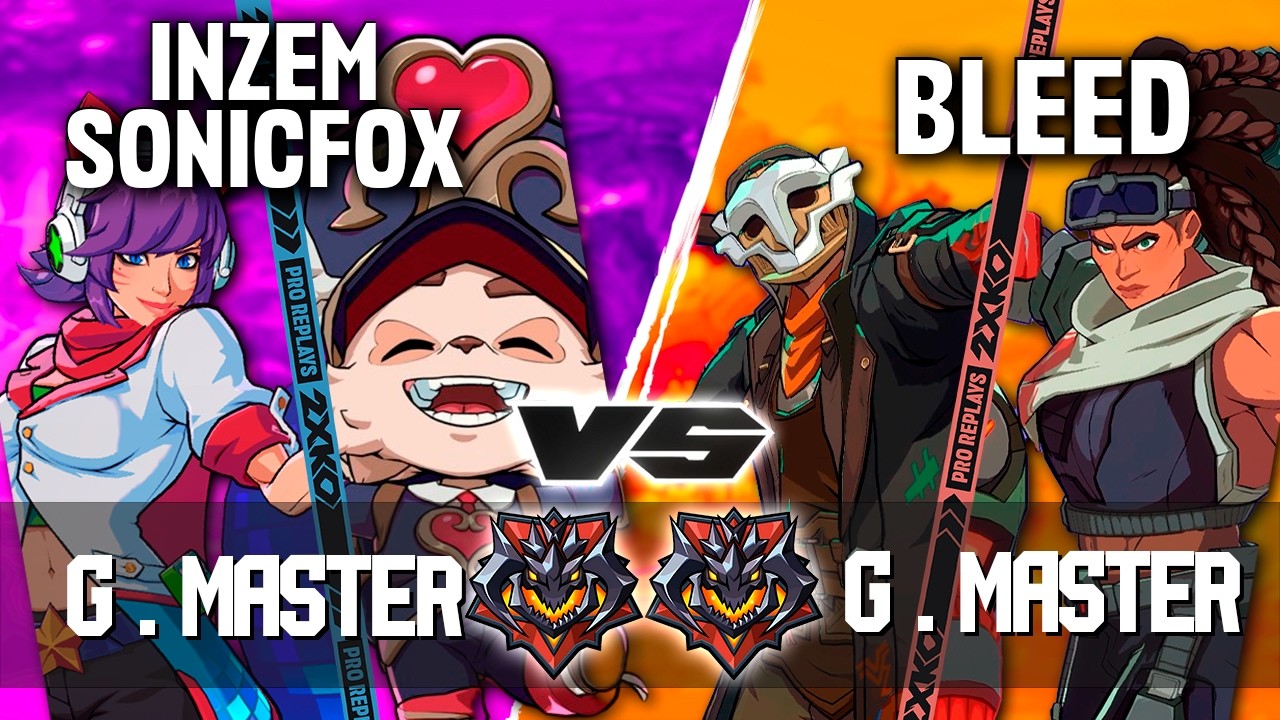 2XKO ▰ INZEM-SONICFOX (Teemo-Ahri) vs BLEED (Ekko-Illaoi) ▰ 2XKO Pro level replays