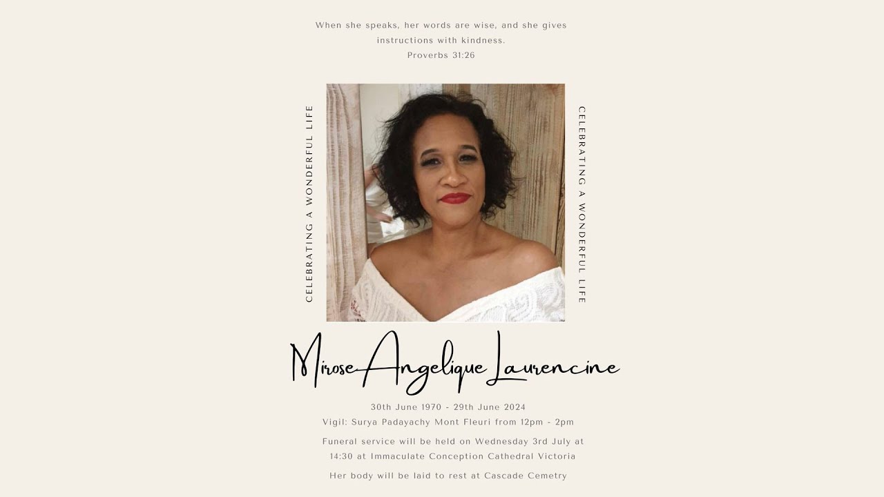 Celebrating A Wonderful Life Of Mirose, Angelique Laurencine