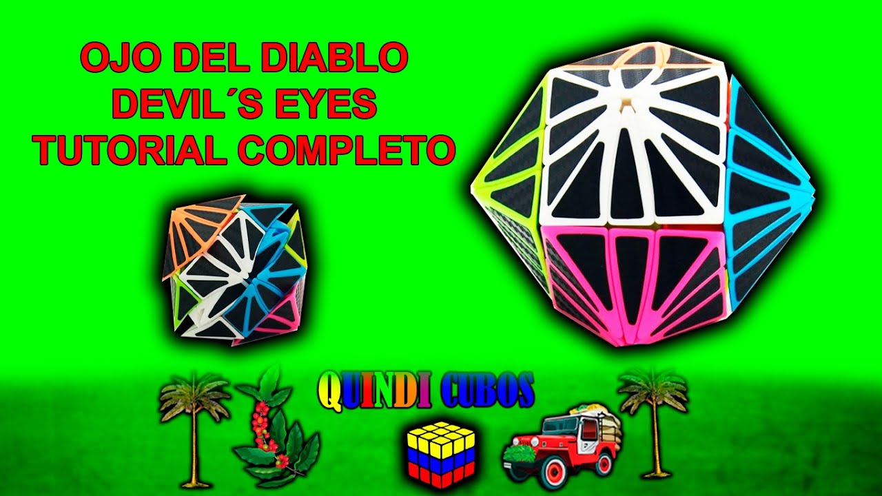 Tutorial Cubo de Rubik OJO DEL DIABLO o DEVIL´S EYES | Cómo Resolver el cubo de Rubik Ojo del Diablo