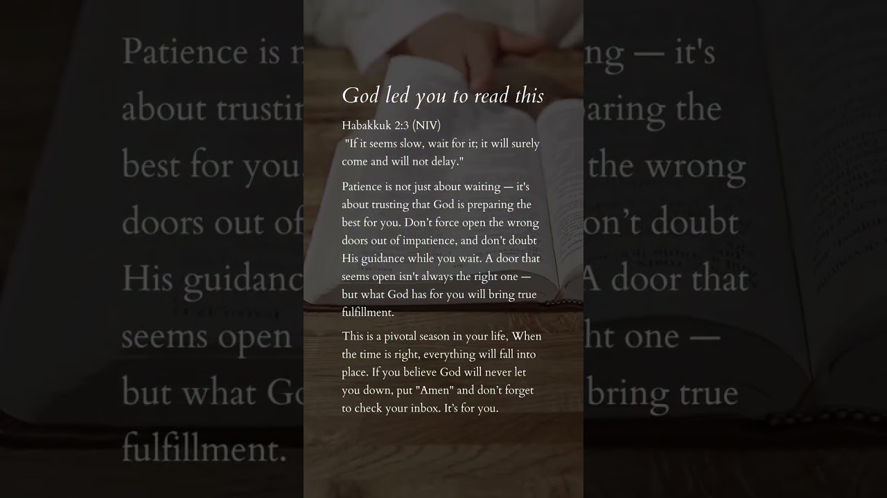 God needs you to read this #shorts #inspirationaldaily #prayer