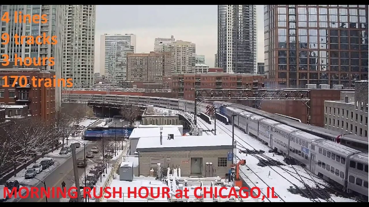 SH Chicago cams: Morning Rush hour at Ogilvie Transportation Center, Chicago, IL