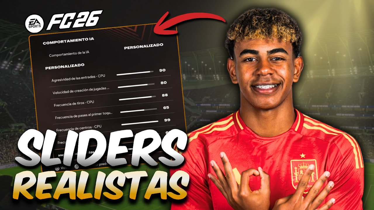 Los MEJORES sliders REALISTAS y COMPETITIVOS para MODO CARRERA en FC 26🔥😱
