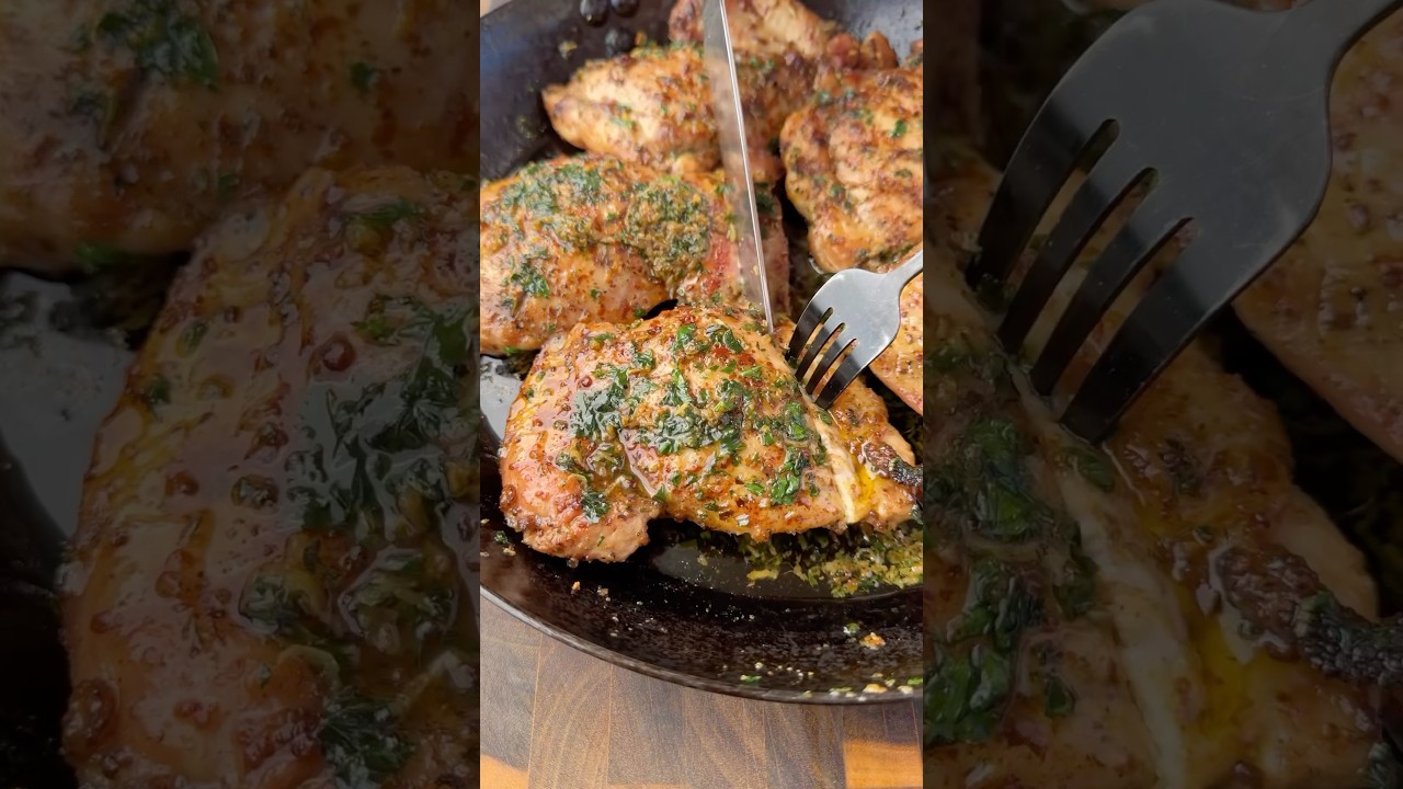 Garlic and herb grilled chicken thighs with ​⁠