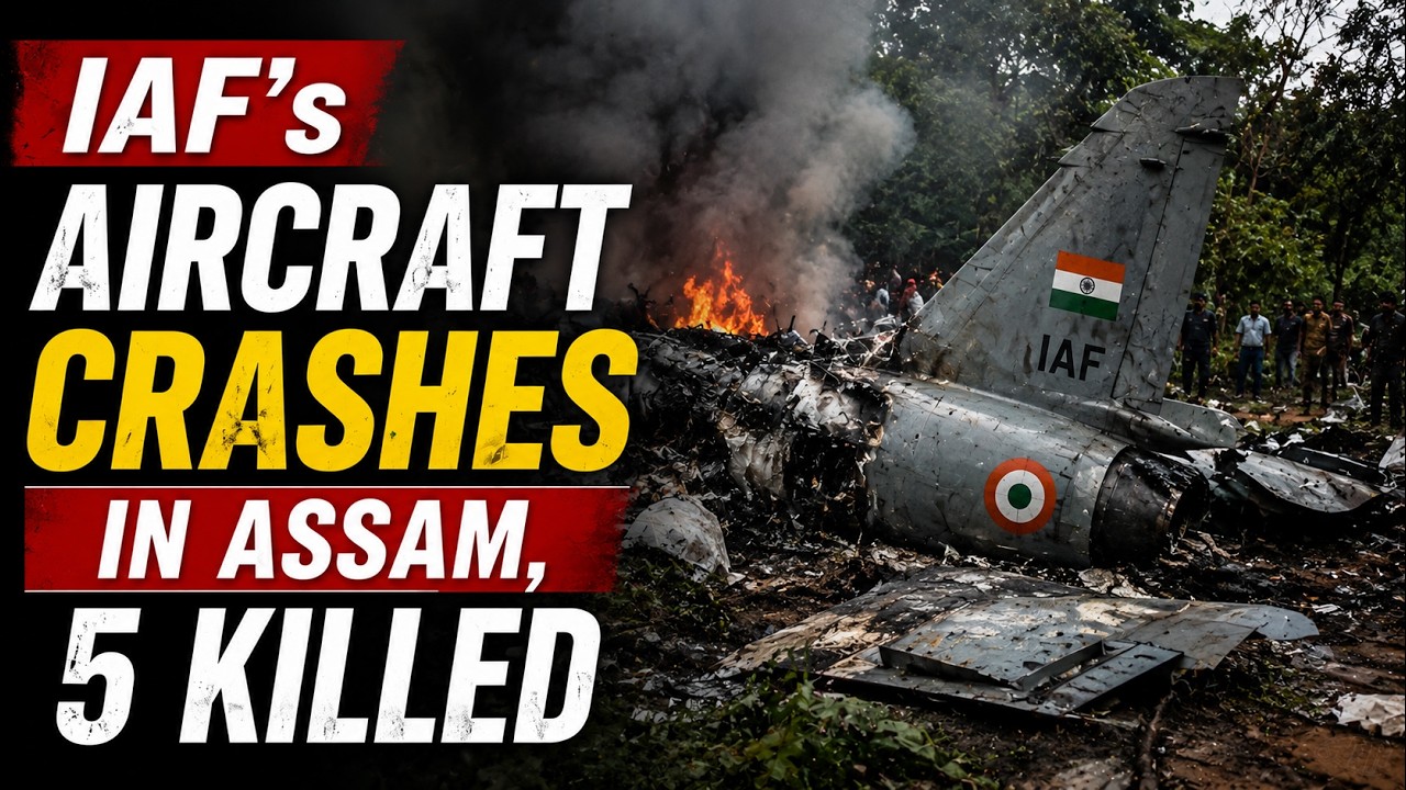 IAF Crash News | Indian Air Force's AN-32 Transport Aircraft Crashes In Assam's Jorhat, Five Killed