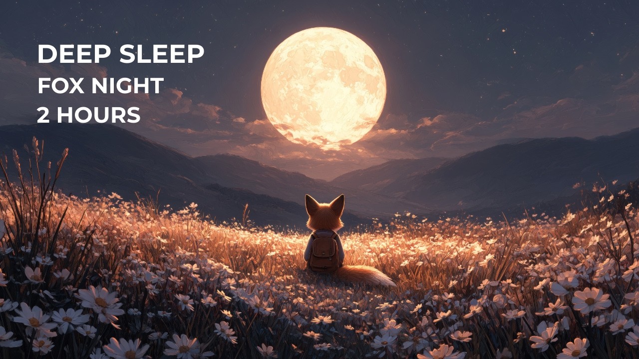 Deep Sleep 🦊 Fox Night Ambience | Relaxing Sleep Music • Fall Asleep Fast • Insomnia Relief 4K (2H)