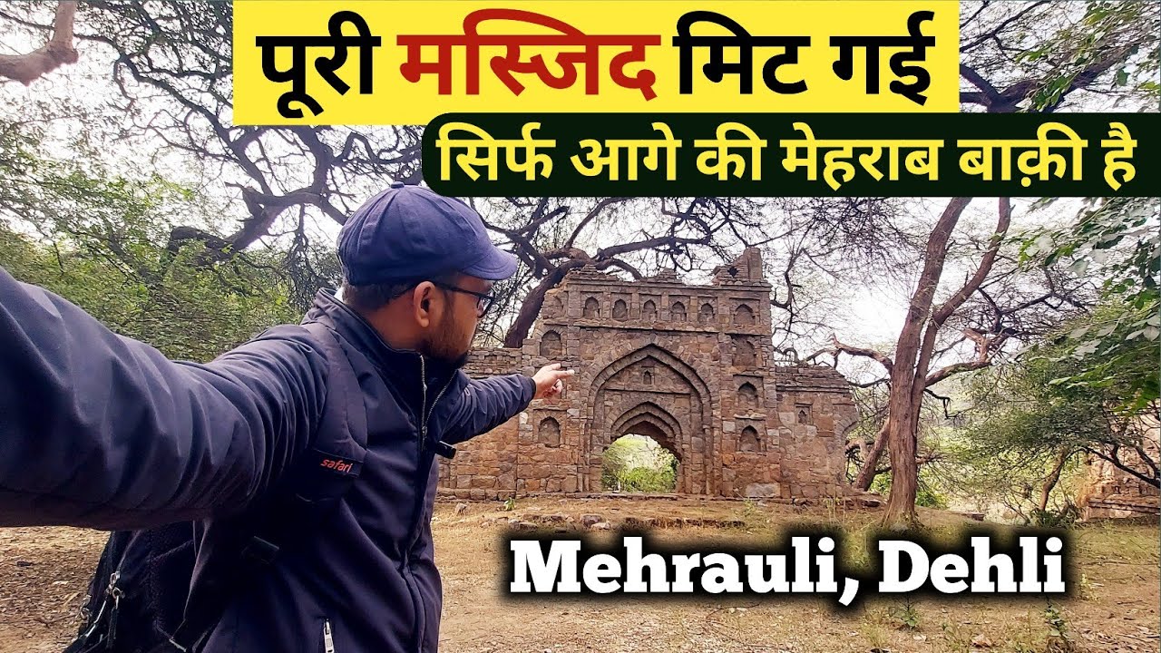 पूरी मस्जिद मिट गई | Mehrauli Jangal | Mehrauli Dehli | Dehli Videos | Dehli Vlogs | Masjid Video