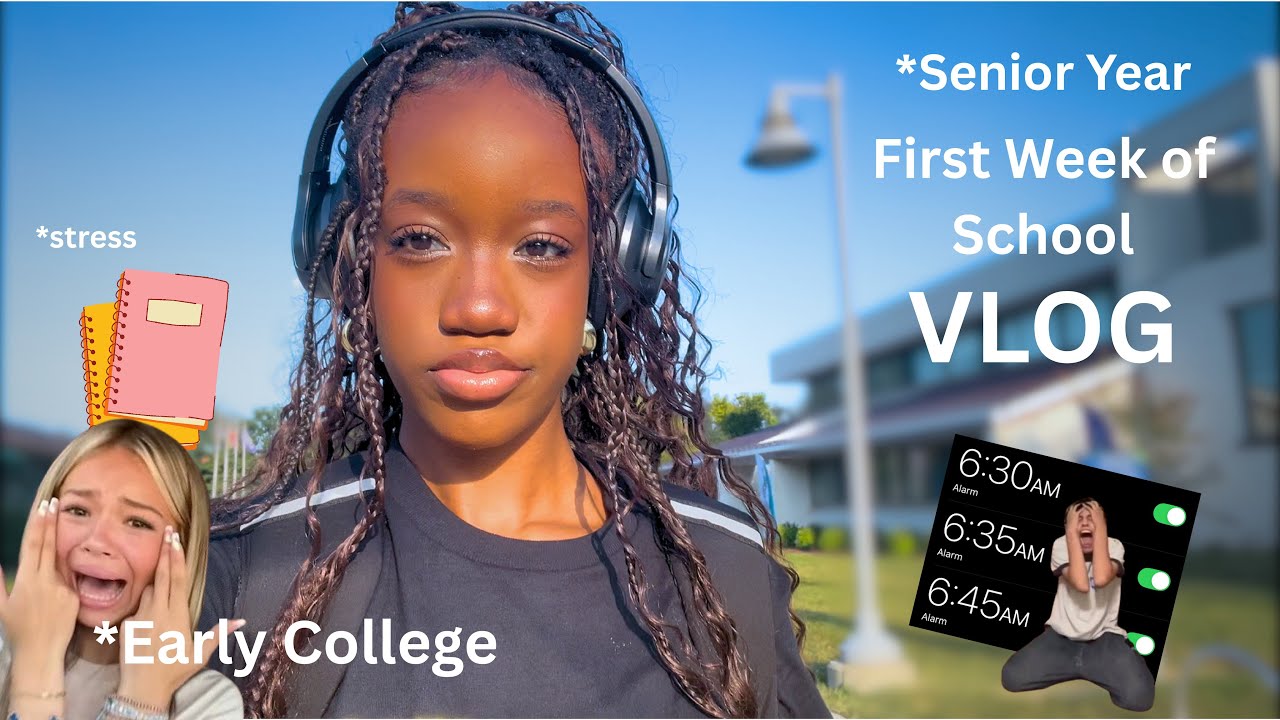 🎀FIRST WEEK OF SCHOOL VLOG ~AS AN EARLY COLLEGE SENIOR~🎀