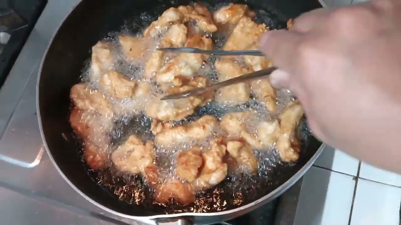 Masak ayam asam manis nanas 🍍 untuk anak anak makan malam 