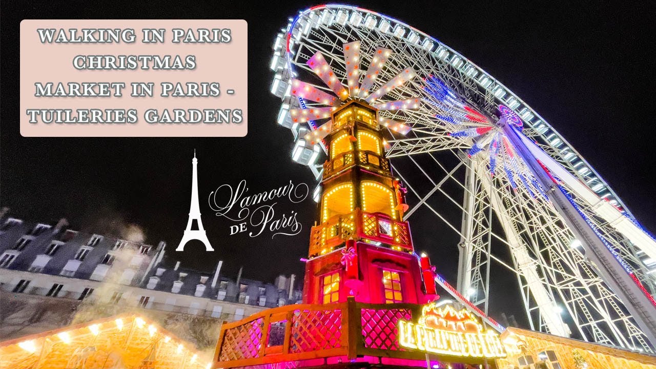 🇫🇷 PARIS CHRISTMAS MARKET 2022 | Full Walk Through w/Music | 4K HD | Paris, France 🎄