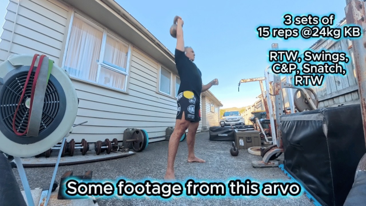 Bits From Today's Session | Kettlebells, Bodyweight & Light weight