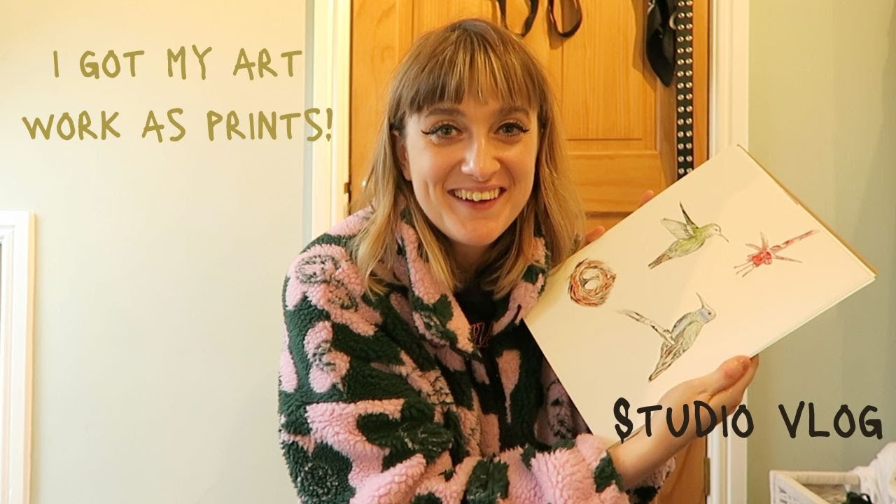 Another Studio Vlog - The Artist's Way book & getting my artwork printed!
